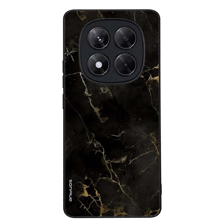 Husa telefon Sonique Marble Series pentru Xiaomi Poco X7 Pro 5G, silicon, antisoc, neagra