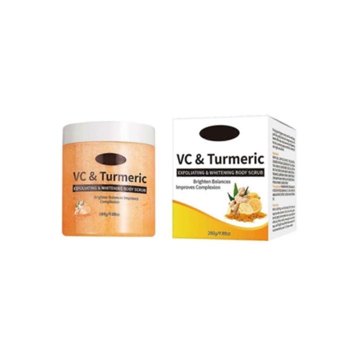 Scrub pentru iluminarea pielii cu turmeric Pu9328, tratament ingrijire corp
