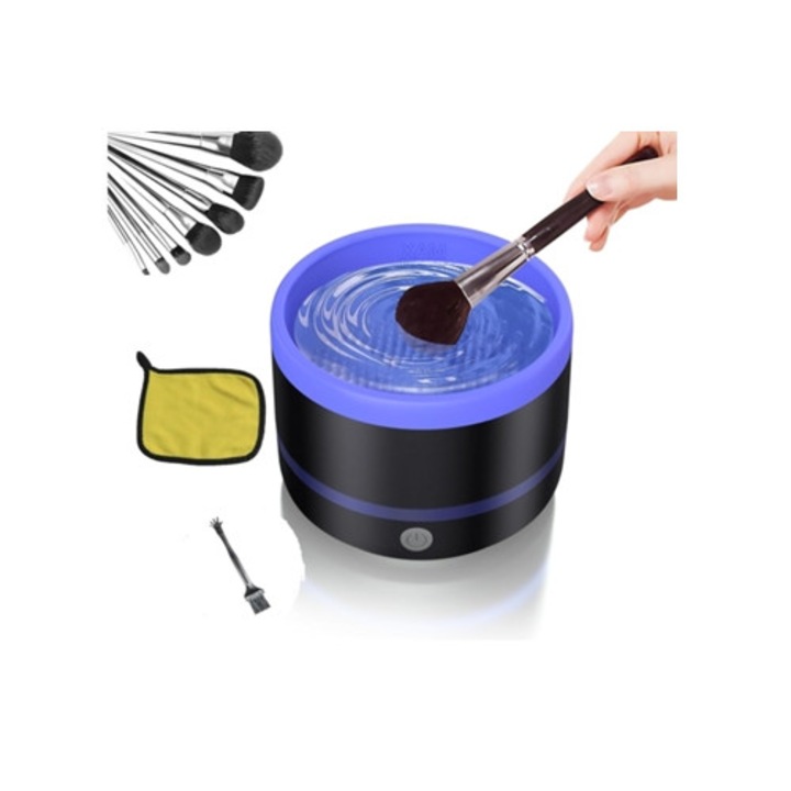 Curatator electric pentru pensule de machiaj, tip C, mic, detasabil