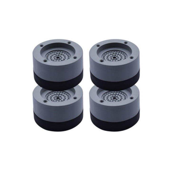 Suport pentru masina de spalat, cu picioare din cauciuc anti-vibratie, set de 4 bucati