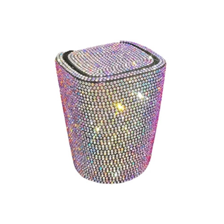 LED hamutartó autóba, fedéllel, szellőzőre akasztható, gyémántokkal