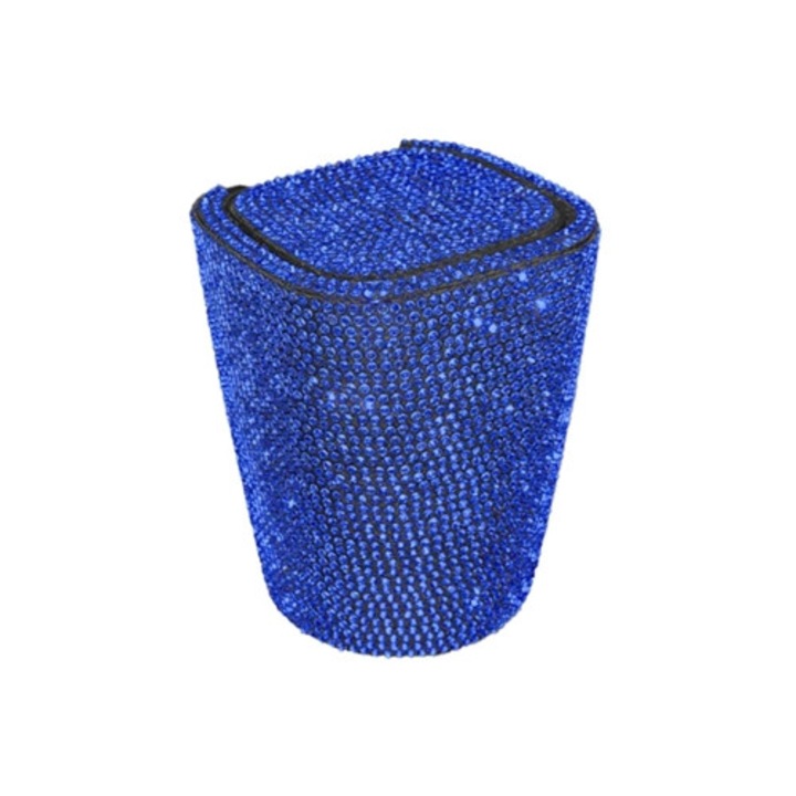 LED hamutartó autóba, fedéllel, szellőzőre akasztható, gyémántokkal díszítve