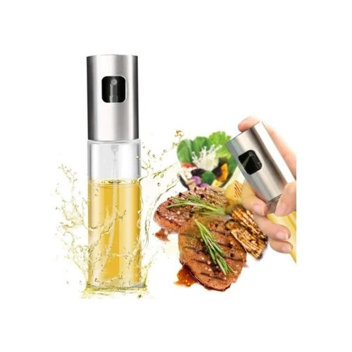 Sticla pulverizatoare ulei 100ml, dispenser ulei de gatit, sticla otet pentru salate, multicolor