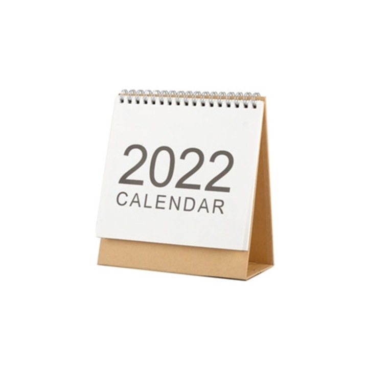 Calendar de birou 2022, planificator lunar, organizator zilnic, decor pentru birou si acasa