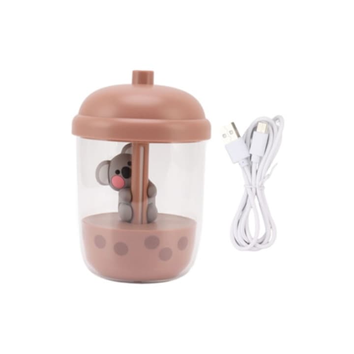 Umidificator ultrasonic 1000ml, difuzor uleiuri esentiale, aromaterapie, culoare alba