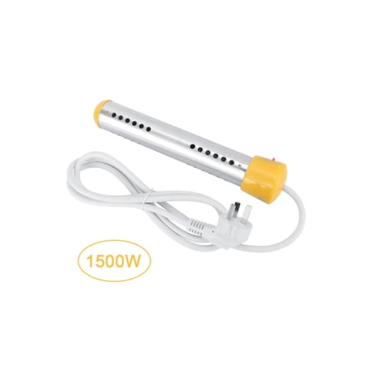 Elektromos átfolyós vízmelegítő 1500W 220V 1.5m szivárgásvédelemmel bojlerhez, utazáshoz, mosogatóhoz