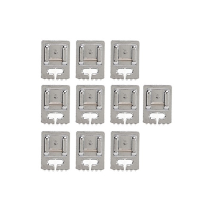 10 darabos varrógép talp készlet, fényes felület, rozsdamentes acél, 5x7x9mm