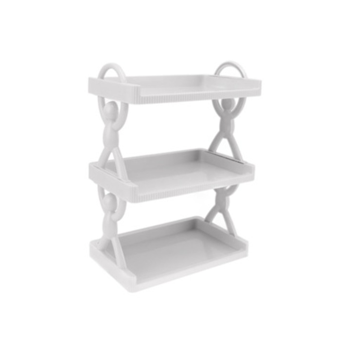 Raft de perete multifunctional cu mai multe niveluri pentru baie si bucatarie
