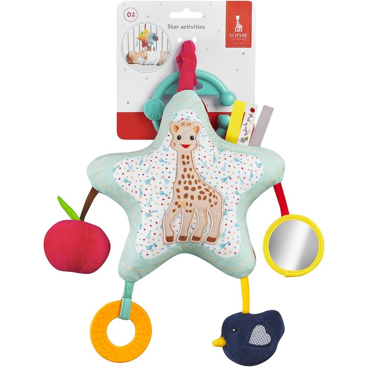 Играчка Vulli - Жирафчето Sophie, Звезда с активности