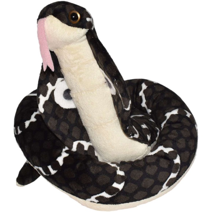Плюшена играчка Wild Republic - Змия Hooded Cobra, 137 см