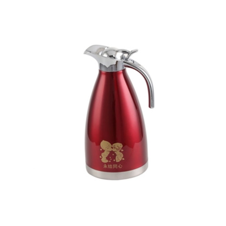 Termos din otel inoxidabil 2L cu perete dublu, izolatie vidata, pentru doua persoane