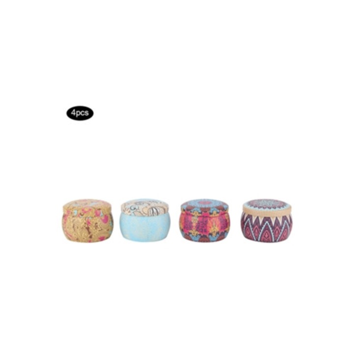 Set de 4 lumanari parfumate pentru relaxare, decor pentru nunti si petreceri