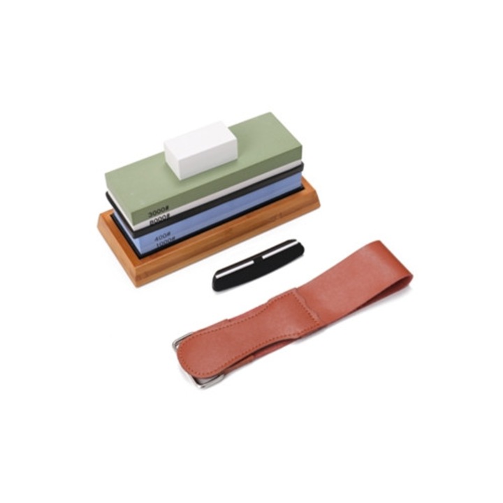 Élezőkő készlet 400, 1000, 3000, 8000, 2 oldalú oldalú