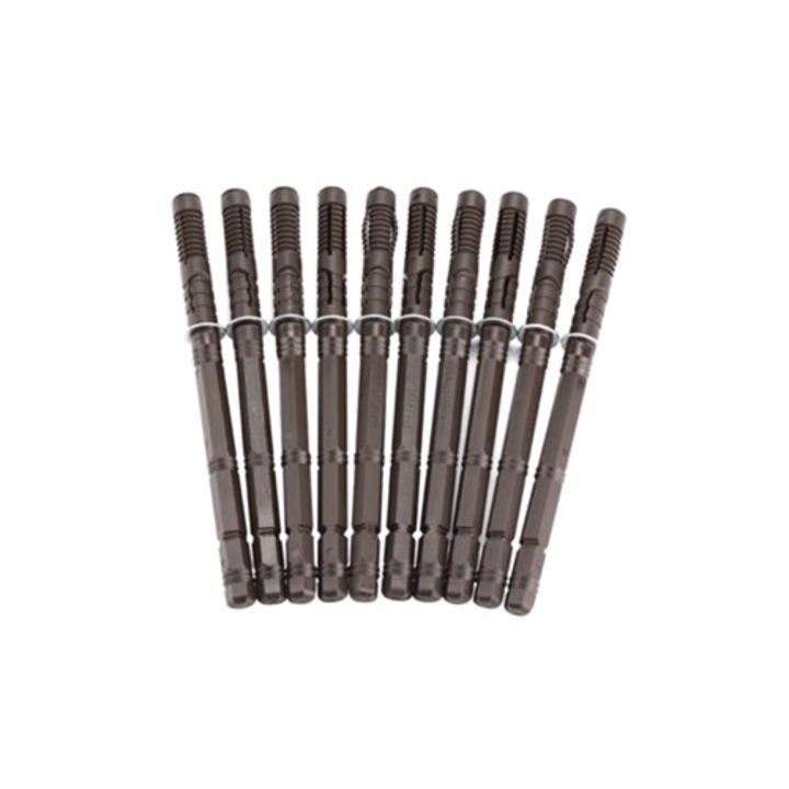 Set 10 suporturi ascunse pentru rafturi, fier, cu suruburi pentru instalare, 14x140mm