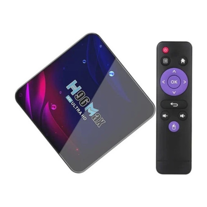 Смарт ТВ кутия H96max, 2GB RAM, черна