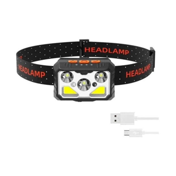 Yizhood USB LED lámpa 6 üzemmóddal, érzékelővel, fekete