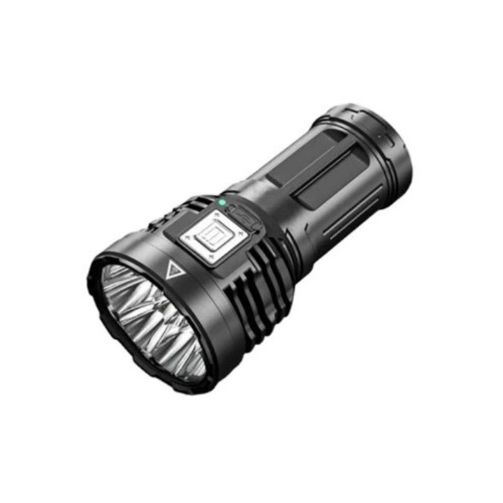 Мини фенерче, USB, черно