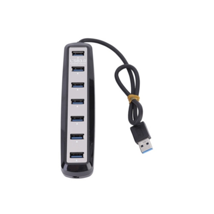 Hub USB 3.0 cu 7 porturi, adaptor multifunctional, 5V