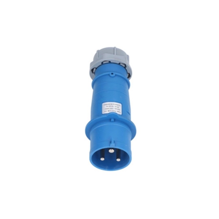 Индустриален конектор IP44 2PE 32A 220-240V AC с месингов контакт