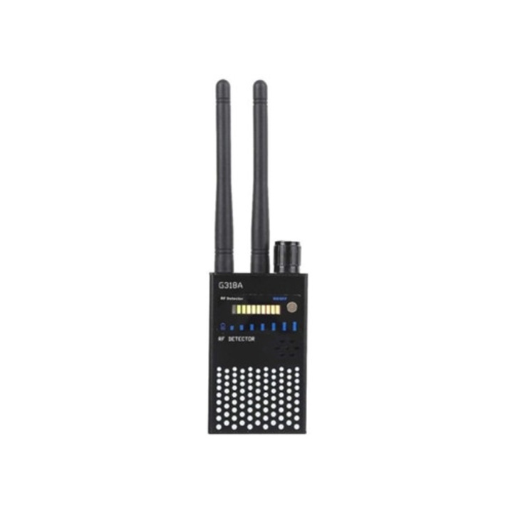 ABS kémelhárító detektor, nagy érzékenység, GPS érzékelés, mobiltelefon érzékelés, 110x220V, fekete