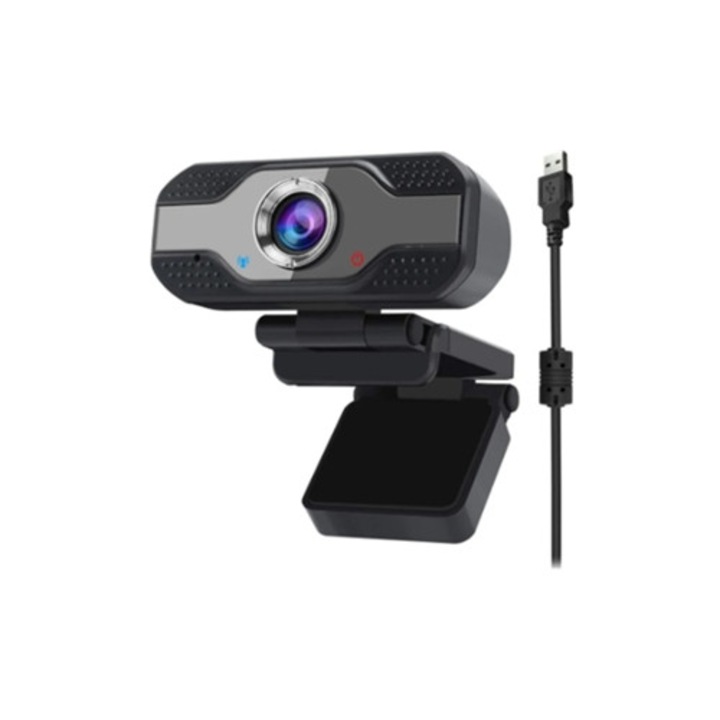 Уеб камера USB 1080p с вграден микрофон, за PC, настолен компютър, лаптоп, Mac, Yizhood