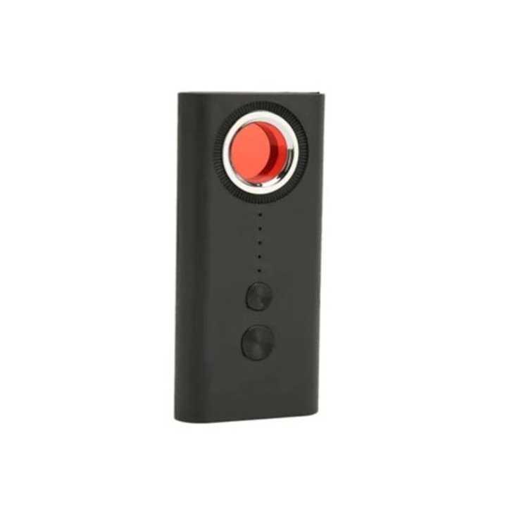 Kameradetektor, hordozható, USB töltés, szállodába, fürdőszobába, fekete