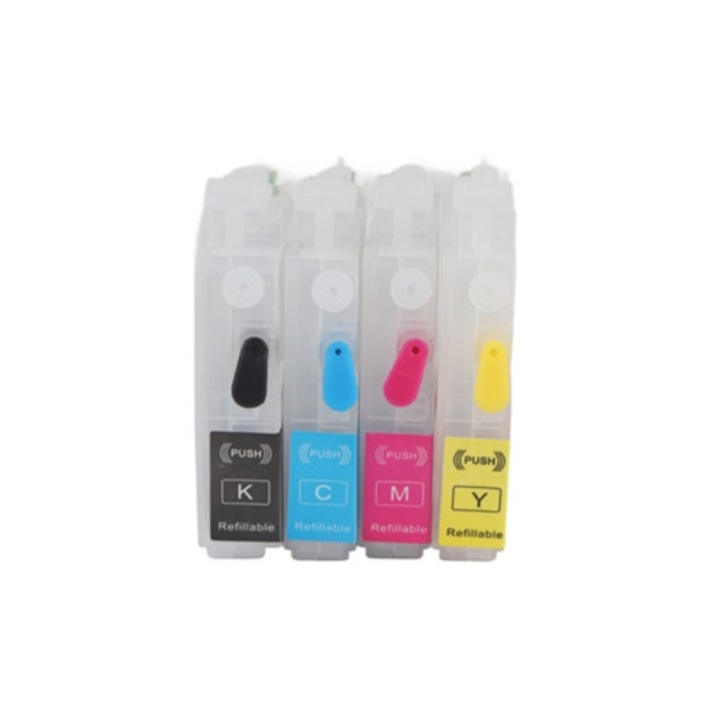 4 darab tintapatron készlet: magenta, ciánkék, sárga, fekete tintasugaras nyomtatókhoz