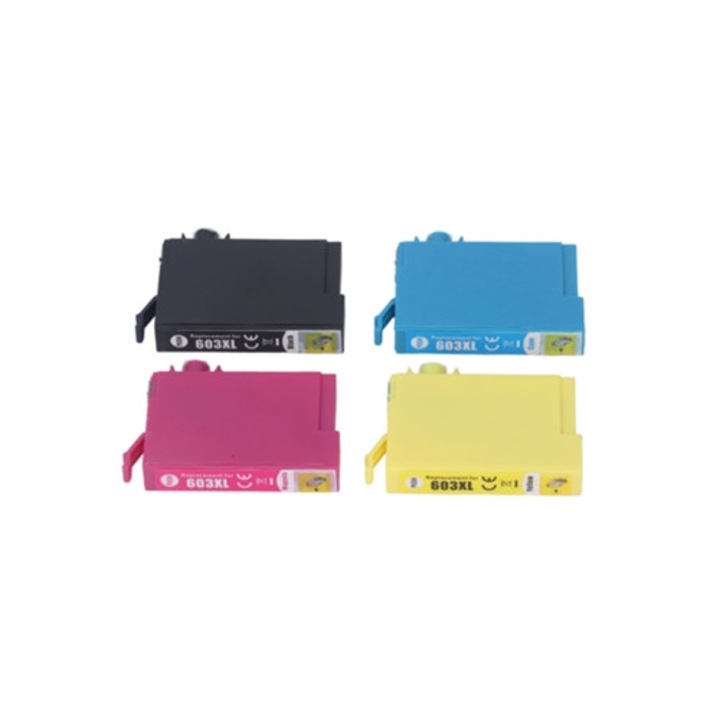 Tintasugaras nyomtatópatron készlet 603xl, fekete, cián, magenta, sárga