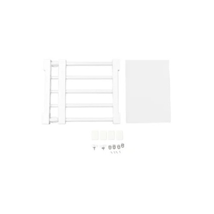 Feszítőpolc szekrénybe, állítható elválasztó szegek nélkül, ruha- és cipőrendező