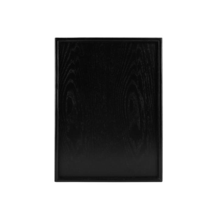 Tava servire din lemn masiv rectangulara, pentru ceai, cafea, gustari, 30x45cm