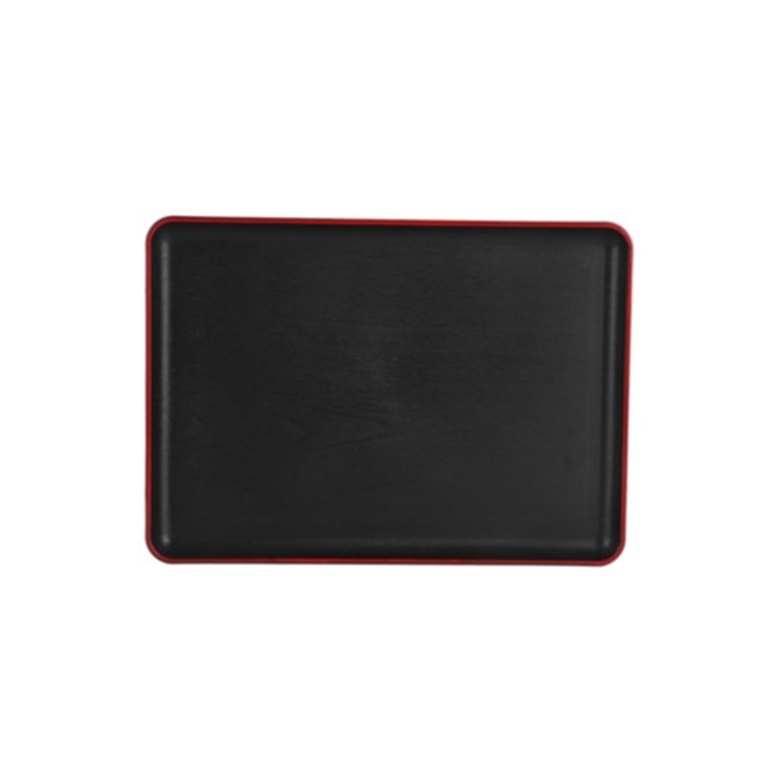 Tava servire rectangulara acrilica cu textura de lemn, pentru fast food, hoteluri, case si restaurante