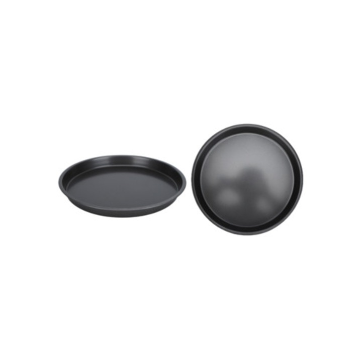 2 db-os pizzatálca készlet, szénacél, tapadásmentes, 30x30cm