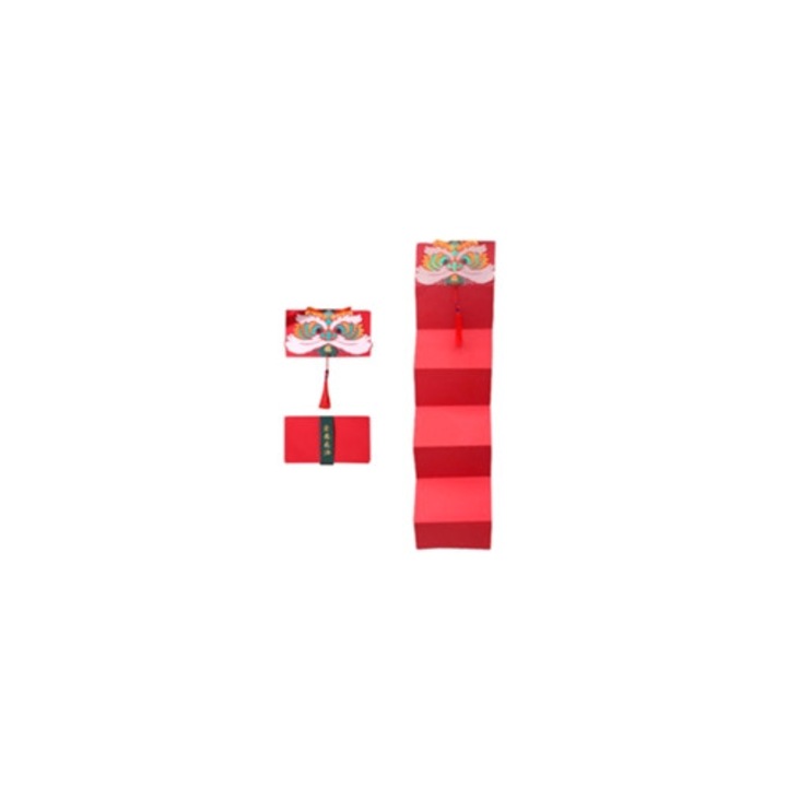 Червен сгъваем плик Година на Тигъра 2022, Пролетен фестивал, Китайски плик за пари