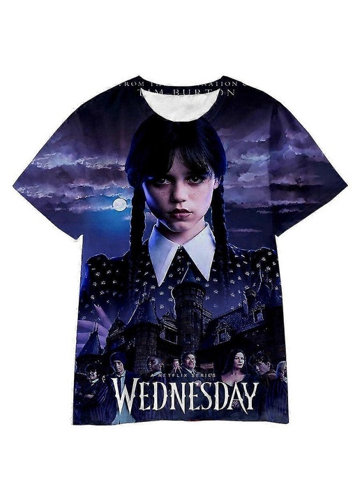 Férfi póló Wednesday Addams 3D Digital Fashion