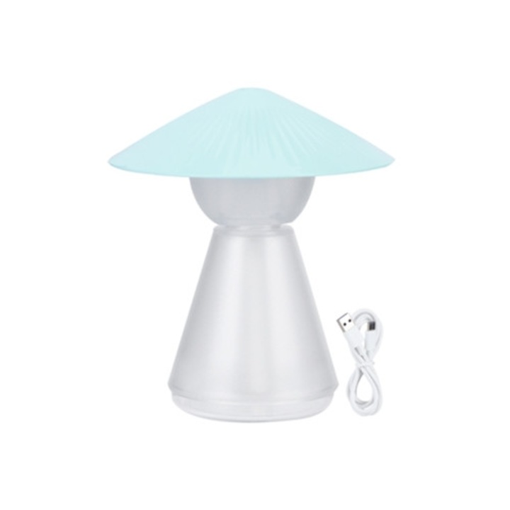 Hordozható párásító, gomba alakú, mini asztali, USB, otthoni irodába