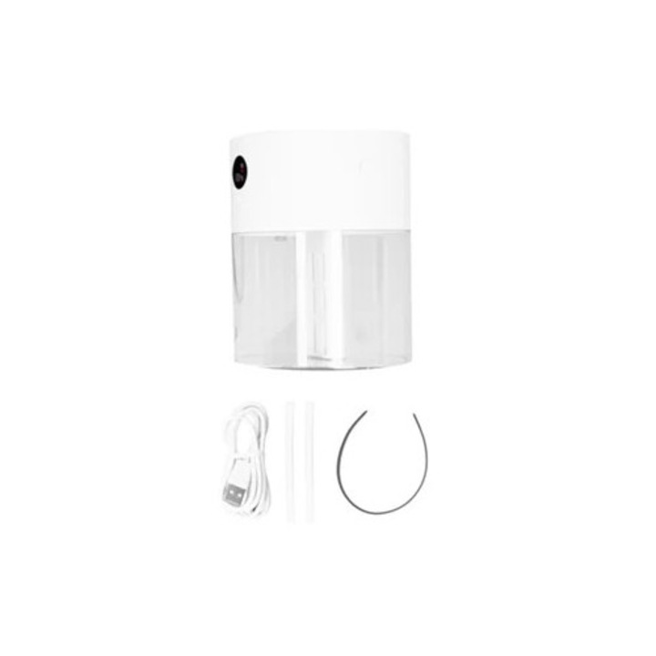 Umidificator mini 260ml, USB reincarcabil, lumina ambientala colorata