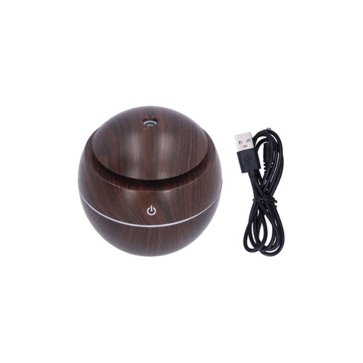 Umidificator de aer USB 220ml, difuzor de ulei esential, aromaterapie, pentru masina, acasa, birou