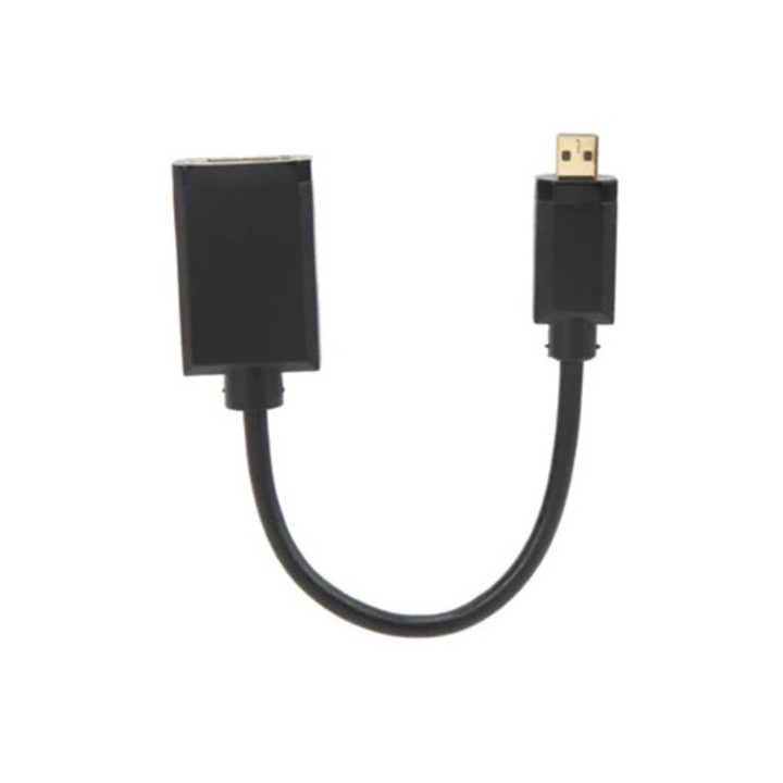 Cablu HDMI Masculin la Feminin, 4K 60Hz, 15cm, Diametru Exterior 3.2mm