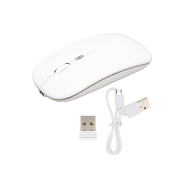 Mouse wireless 2.4GHz, ajustare DPI, incarcare USB, silentios, anti-amprente