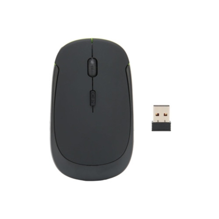 Mouse wireless 2.4GHz, 3 niveluri DPI ajustabile, ultra-subtire, accesorii pentru computer