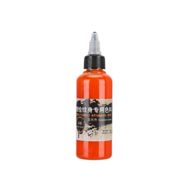 Culoare pigment pentru tatuaje temporare 100ml, mat, pentru aerograf
