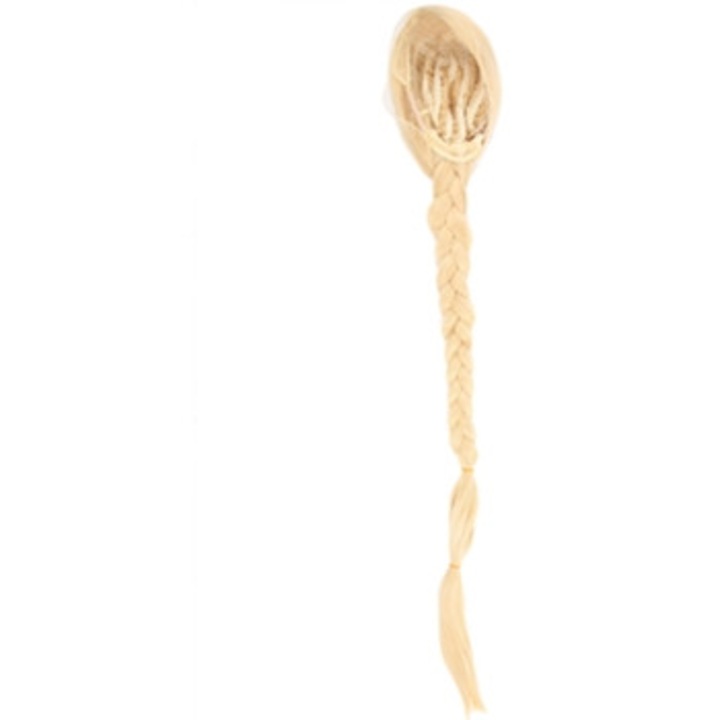 Peruca lunga blonda pentru femei, peruca sintetica impletita, ideala pentru cosplay si petreceri