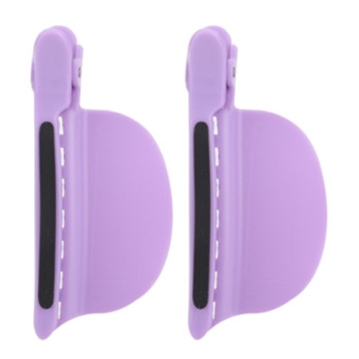Set 100 Clips Multifunctionale pentru Extensii de Par, Rezistente la Caldura, Violet