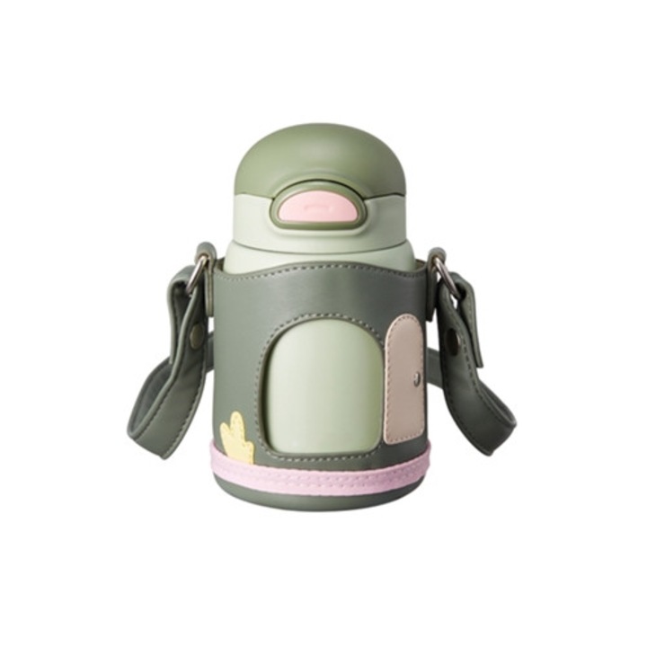 Termos pentru copii 480ml, inox, capac detasabil, design cu personaje