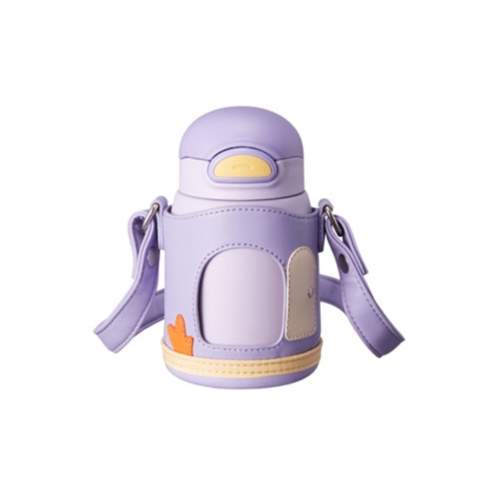 Termos pentru copii 480ml, inox, capac detasabil, design cu personaje