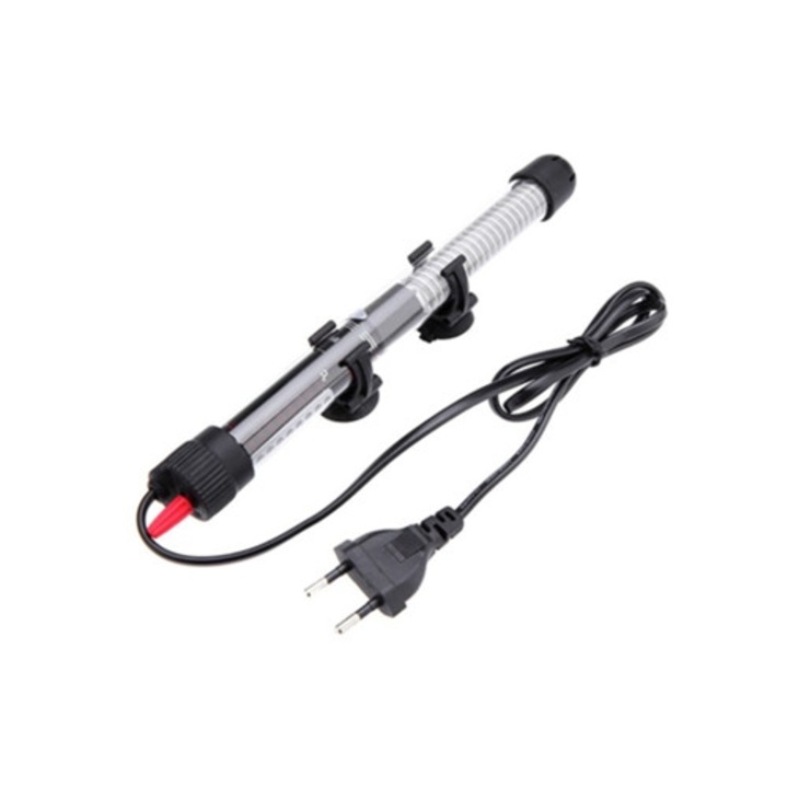 Incalzitor acvariu 50W, temperatura automata constanta, pentru acvarii de apa dulce si sarata