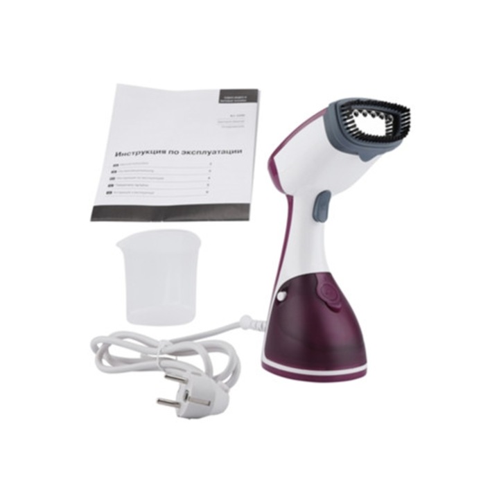 Fier de calcat portabil cu abur, cu perie, 220V, pentru acasa si calatorii