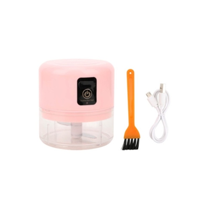 Tocator electric mini, USB reincarcabil, roz