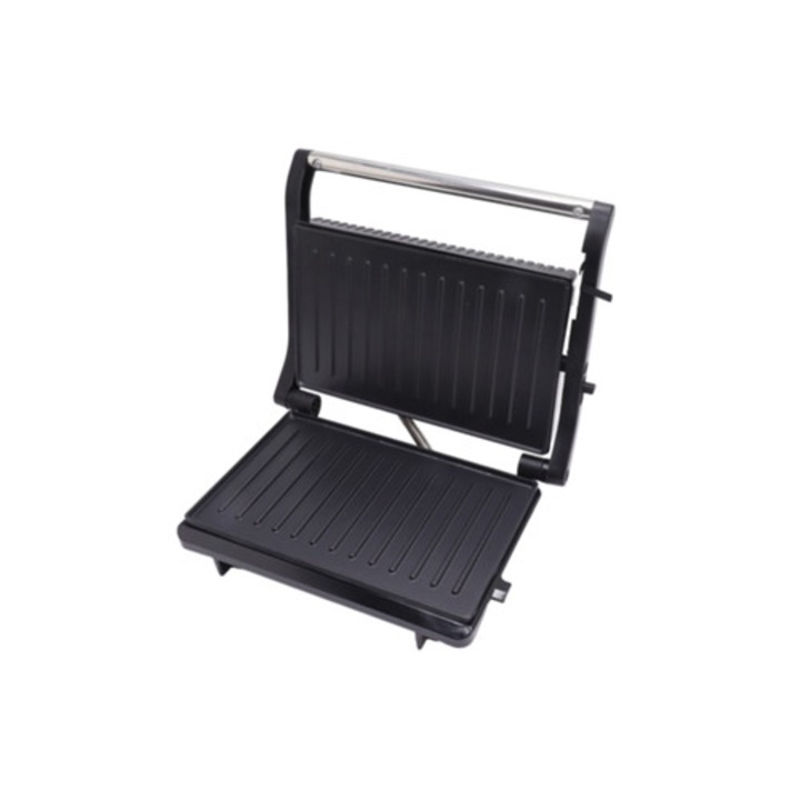 Gratar electric dublu fata, multifunctional pentru sandvisuri si fripturi, non-aderent, 220V