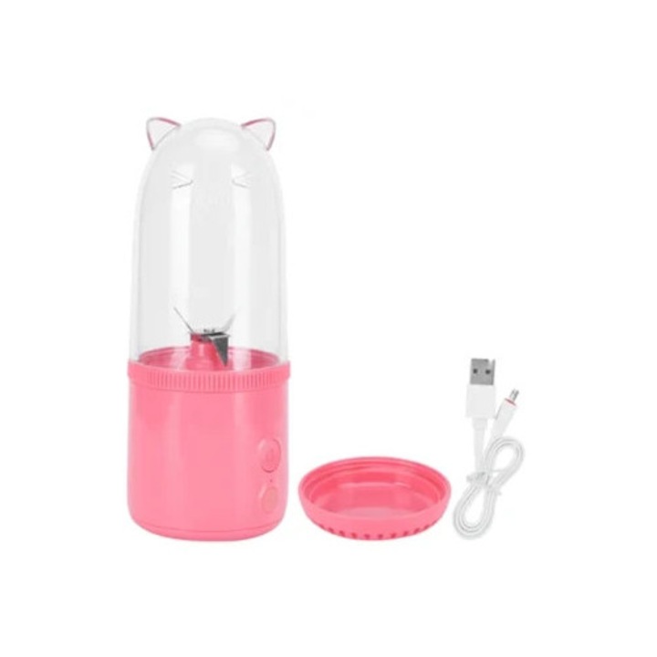 Blender portabil electric 500ml, cu 4 lame, USB reincarcabil